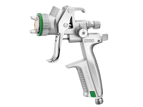 SATAminijet® 4400 B HVLP Spray Gun, 0.125ltr QCC reusable plastic cup, SR (spot repair) nozzle set