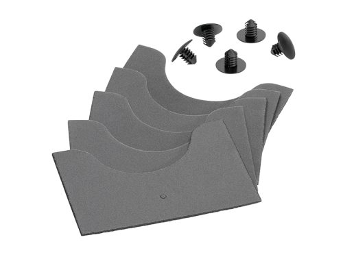 Splash guard with fixing rivet, each 5-pieces