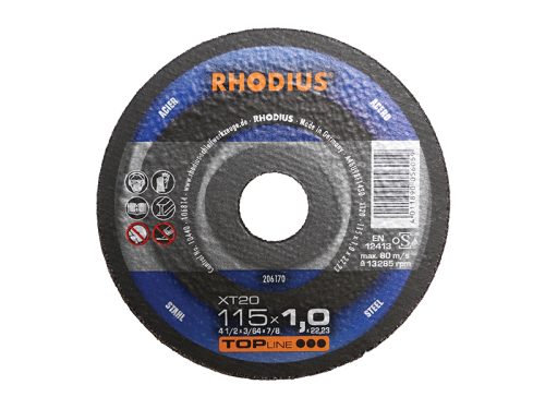 XT20 Extra Thin Mild Steel Cutting Disc, Flat, Type 41