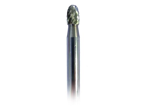 TC-Oval Type Bur, Double-cut, 6mm Shank