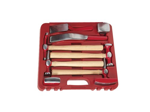 Auto Body Repair Kit, Wooden handles, 9pcs