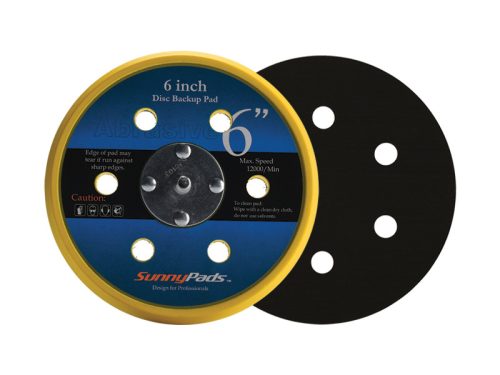 Back-up pad, Dual Action, Hard Density, Grip, 6-hole, 5/16" Thread