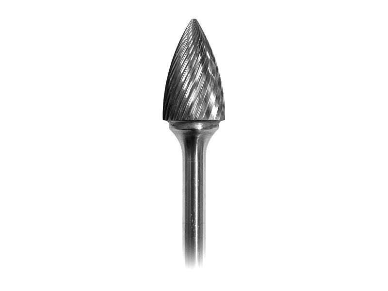 Tree Type Bur, Standard-Cut - 6mm Shank